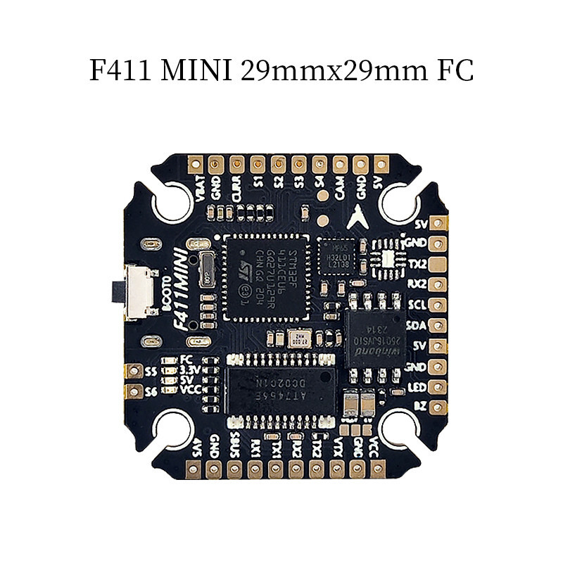 Полетный контроллер Aocoda-RC F411MINI OSD Barometer 2MB Black Box Crossing Aircraft Model FPV