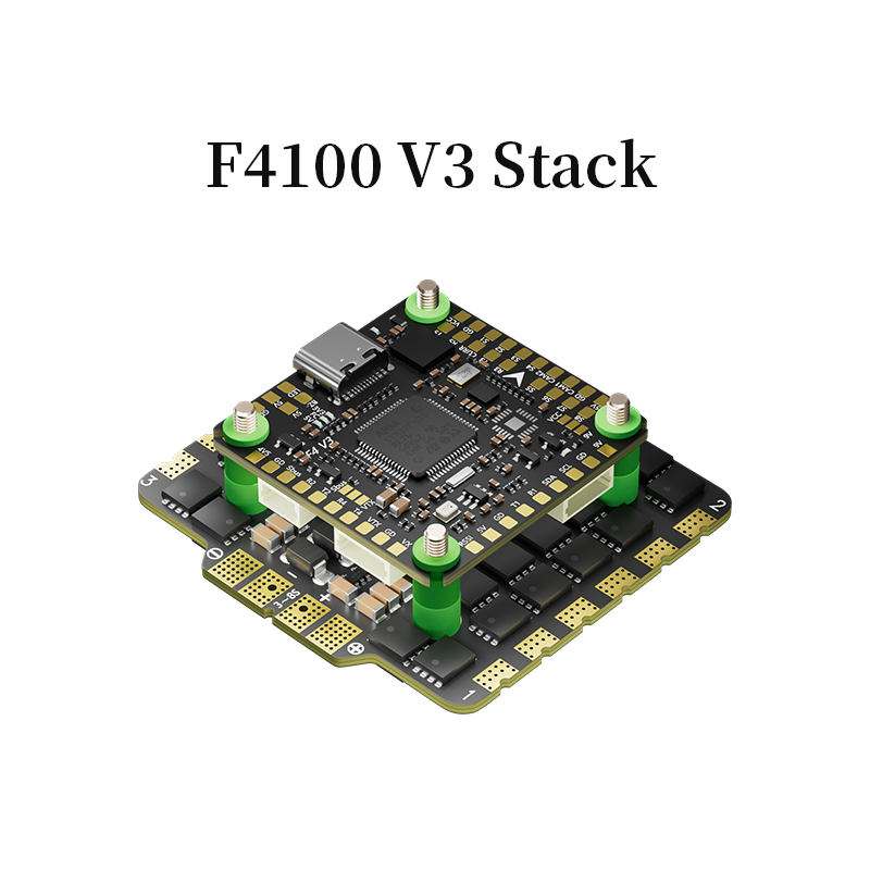 Стек Aocoda-RC F4100 V3 Stack F405 V3 30100 AM32 100A 4in1ESC 30x30 мм 3-6S для дронов FPV