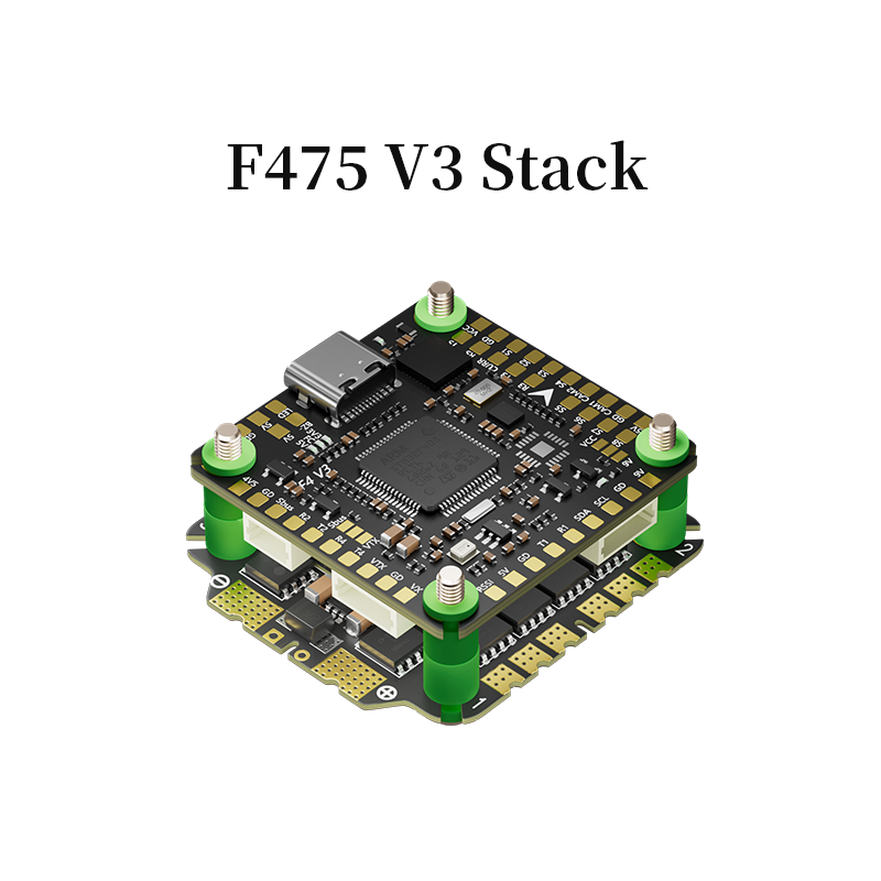 Стек Aocoda-RC F475 V3 Stack F405 V3 3075AM32 75A 4in1ESC 30x30 мм 3-8S для дронов FPV