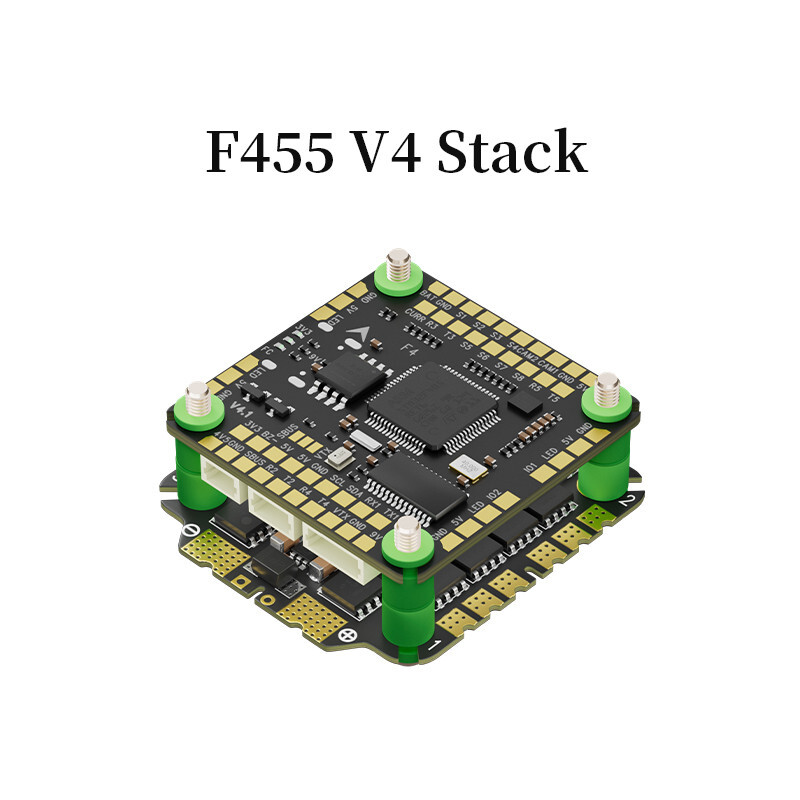 Стек Aocoda-RC F455 V4 Stack F405 V4 3055AM32 55A 4in1ESC 30x30 мм 3-6S для дронов FPV