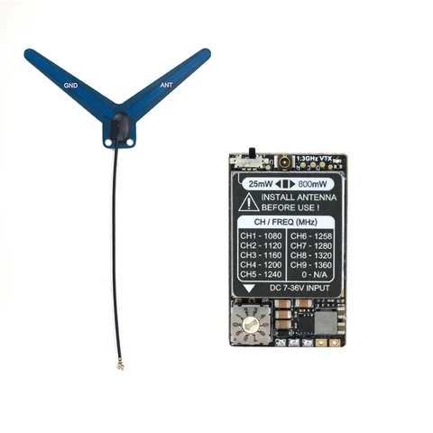 Видеопередатчик RushFPV 1.3G 800MW VTX Transmitter Module