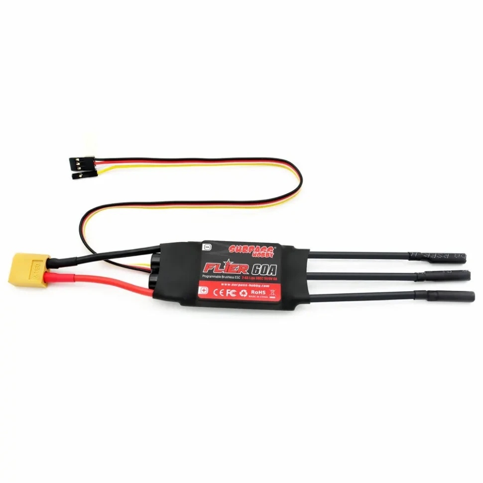 Регулятор оборотов SURPASS HOBBY FLIER 60A 2-6S SBEC 8A